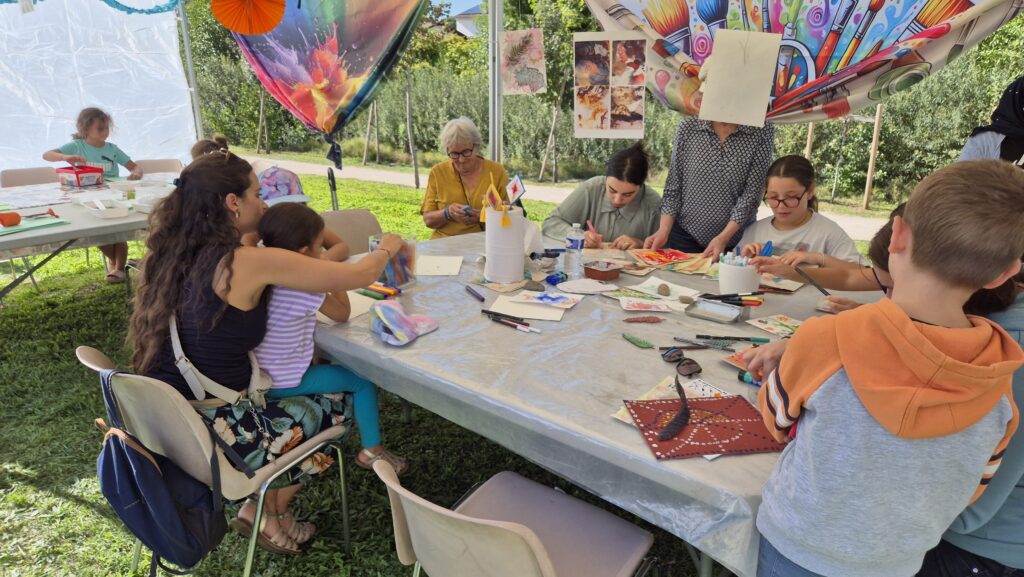Animation à la fête de la MDQ de Lasbordes